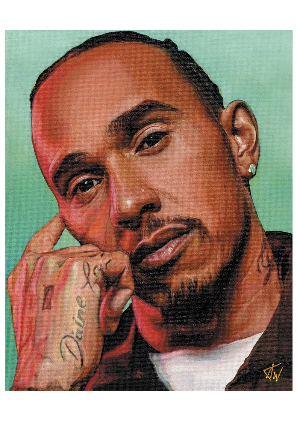 'Lewis Hamilton' Poster Print