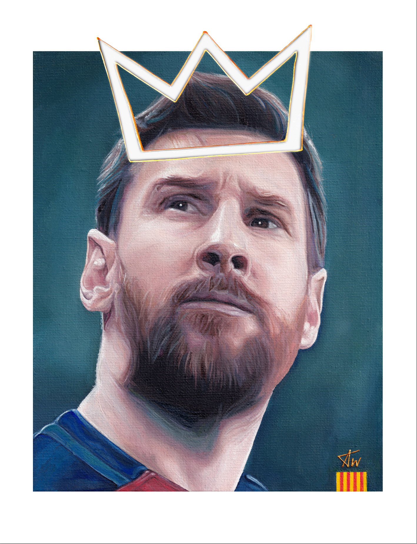 Customisable Lionel Messi Print