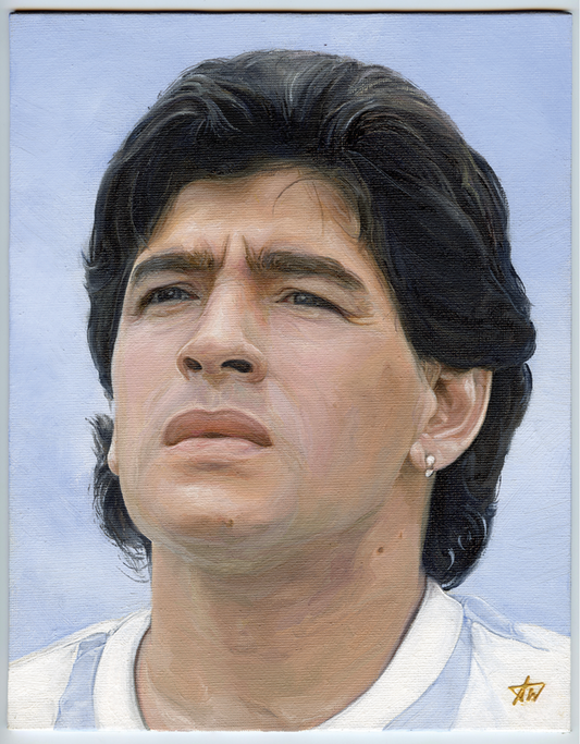 'Maradona' Original Oil Portrait